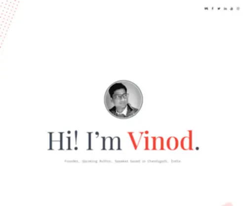 Vinodkashyap.com(Vinod Kumar Kashyap) Screenshot