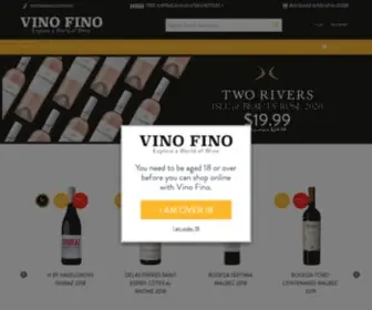 Vinofino.co.nz(Vino Fino) Screenshot