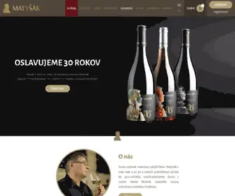 Vinomatysak.sk(Úvod) Screenshot