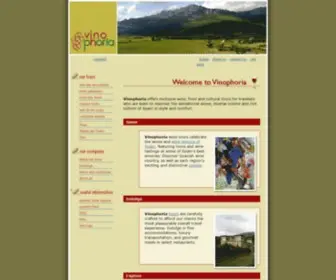 Vinophoria.com(Wine Tours Spain) Screenshot