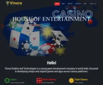 Vinorastudios.com(Vinora Studios and Technologies) Screenshot