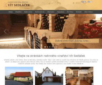 Vinosedlacek.cz(Vinařství) Screenshot