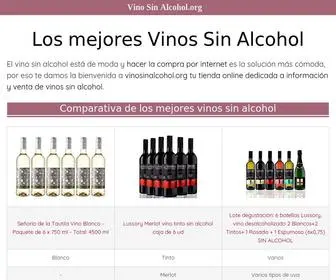Vinosinalcohol.org(Los Mejores Vinos Sin Alcohol) Screenshot