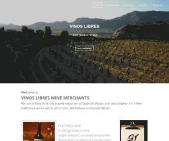 Vinoslibres.com(VINOS LIBRES SPANISH & SOUTH AMERICAN WINES) Screenshot
