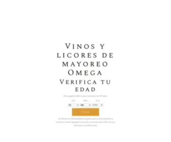 Vinosybarrasomega.com(Vinos y licores de mayoreo Omega) Screenshot