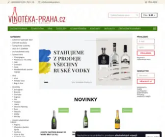 Vinoteka-Praha.cz(Internetový obchod nabízející široký výběr lihovin) Screenshot