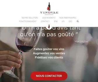 Vinovae.com(Échantillonnage breveté) Screenshot