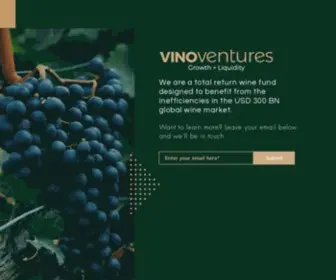 Vinoventures.wine(Unique wine based hedge fund) Screenshot