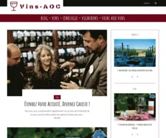 Vins-AOC.com(Vins et saveurs) Screenshot