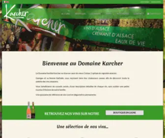 Vins-Karcher.com(Domaine Robert Karcher et Fils) Screenshot