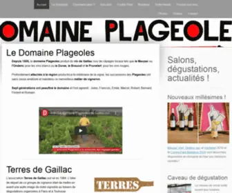 Vins-Plageoles.com(Domaine Plageoles) Screenshot