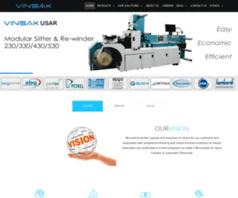 Vinsak.com(Secure Print Equipment Suppliers FZE) Screenshot