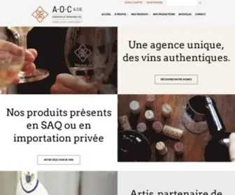 Vinsaoc.ca(AOC & Compagnie) Screenshot