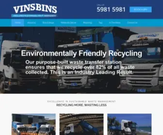 Vinsbins.com(Vins Bins) Screenshot