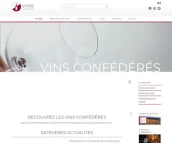 Vinsconfederes.ch(Vinsconfédéres) Screenshot
