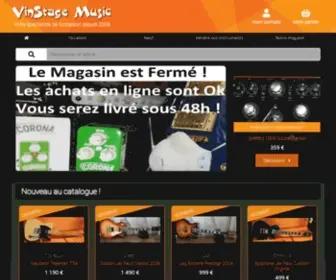 Vinstagemusic.fr(Vinstage Music) Screenshot