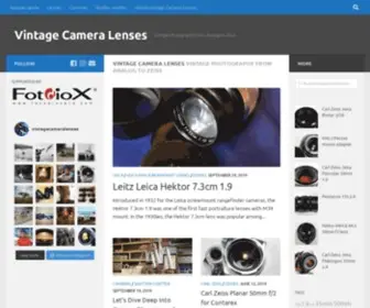 Vintage-Camera-Lenses.com(Vintage Camera Lenses brings you the best of old lenses) Screenshot