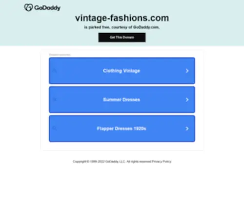 Vintage-Fashions.com(Vintage Fashions) Screenshot