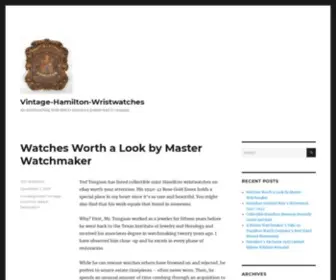 Vintage-Hamilton-Wristwatches.com(Resource Center and Watches For Sale) Screenshot