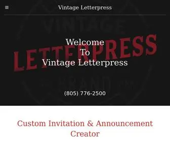 Vintage-Letterpress.com(Vintage Letterpress) Screenshot