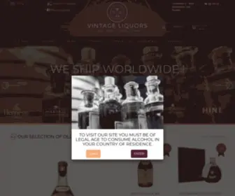 Vintage-Liquors.com(Cognac, Whisky, Spiritueux anciens et prestigieux) Screenshot