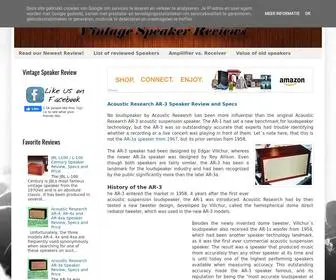 Vintage-Speaker-Review.com(The Vintage Speaker Review) Screenshot