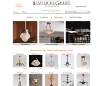 Vintagebrasslight.com(Vintage Lighting & Antique Light Fixtures) Screenshot