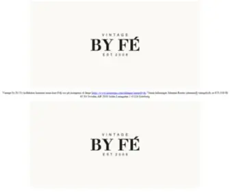 Vintagebyfe.com(Fé Sweden) Screenshot