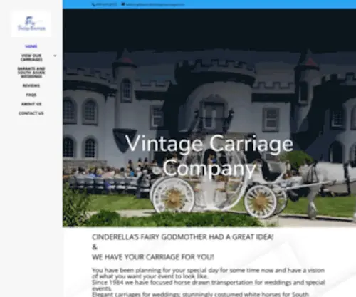 Vintagecarriage.com(We Help You Bring Your Horse Drawn Dreams to Life) Screenshot