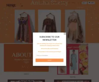 Vintagedesi.com(Buy and Sell exclusive Indian designer clothing at amazing discounts) Screenshot