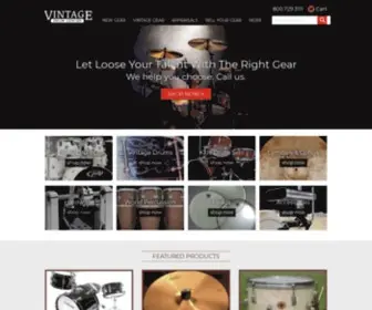 Vintagedrum.com(Vintage Drum Center) Screenshot
