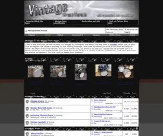 Vintagedrumforum.com(Vintage Snare Drums online) Screenshot