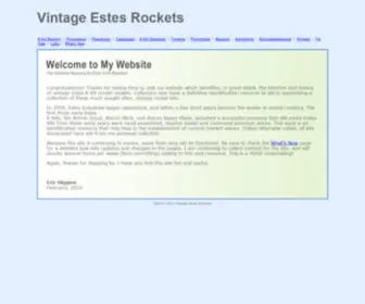 Vintageestesrockets.com(Vintage Estes Rockets) Screenshot