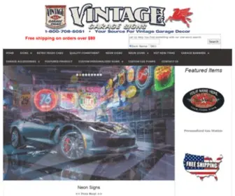 Vintagegaragesigns.com(Vintage Garage Signs) Screenshot