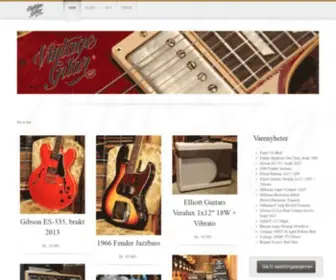 Vintagegitar.no(Gitarer) Screenshot