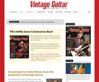 Vintageguitar.com(Vintage Guitar® magazine) Screenshot