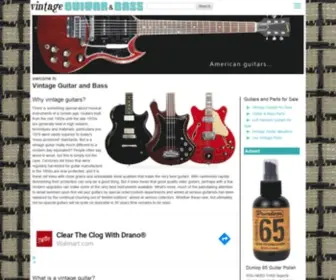 Vintageguitarandbass.com(Vintage Guitar and Bass) Screenshot