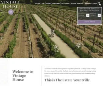 Vintagehouse.com(Discover Napa Valley anew at Vintage House. Our luxury boutique hotel in downtown Yountville) Screenshot