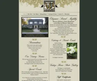 Vintagehouserestaurant.com(Vintage House) Screenshot