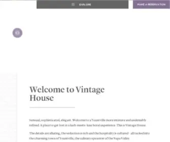 Vintageinn.com(The Hotel Villagio) Screenshot