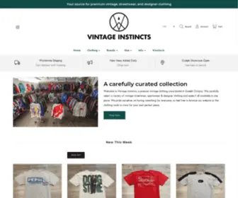 Vintageinstincts.com(Vintage Instincts Clothing Store) Screenshot