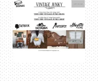 Vintagejunky.com(Vintage Junky Home Decor Blog and Vintage Home Decor Shop) Screenshot