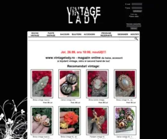 Vintagelady.ro(Magazin vintage) Screenshot