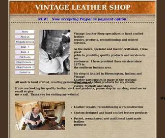 Vintageleathershop.com(Vintage Leather Shop l Leather Products l Leather Repairs l Leather) Screenshot