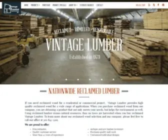 Vintagelumber.com(Vintage Lumber) Screenshot