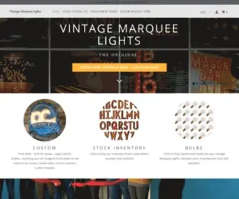 Vintagemarqueelights.com(Vintage Marquee Lights) Screenshot