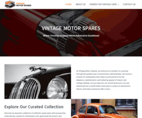 Vintagemotorspares.com(Vintage Motor Spares) Screenshot