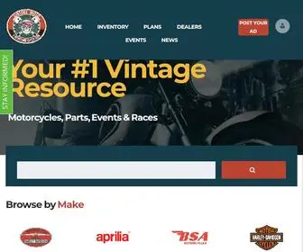 Vintagemotousa.com(Vintage Moto & Parts USA) Screenshot