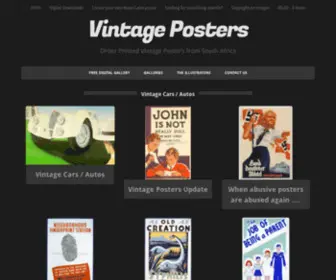 Vintageposters.co.za(Vintage Posters) Screenshot