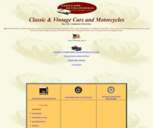 Vintagesportscars.com(Vintage Cars For Sale) Screenshot